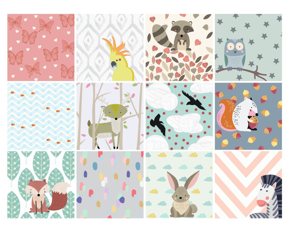 Vinilo adhesivo 15x15 cm Kids 12 unidades-0
