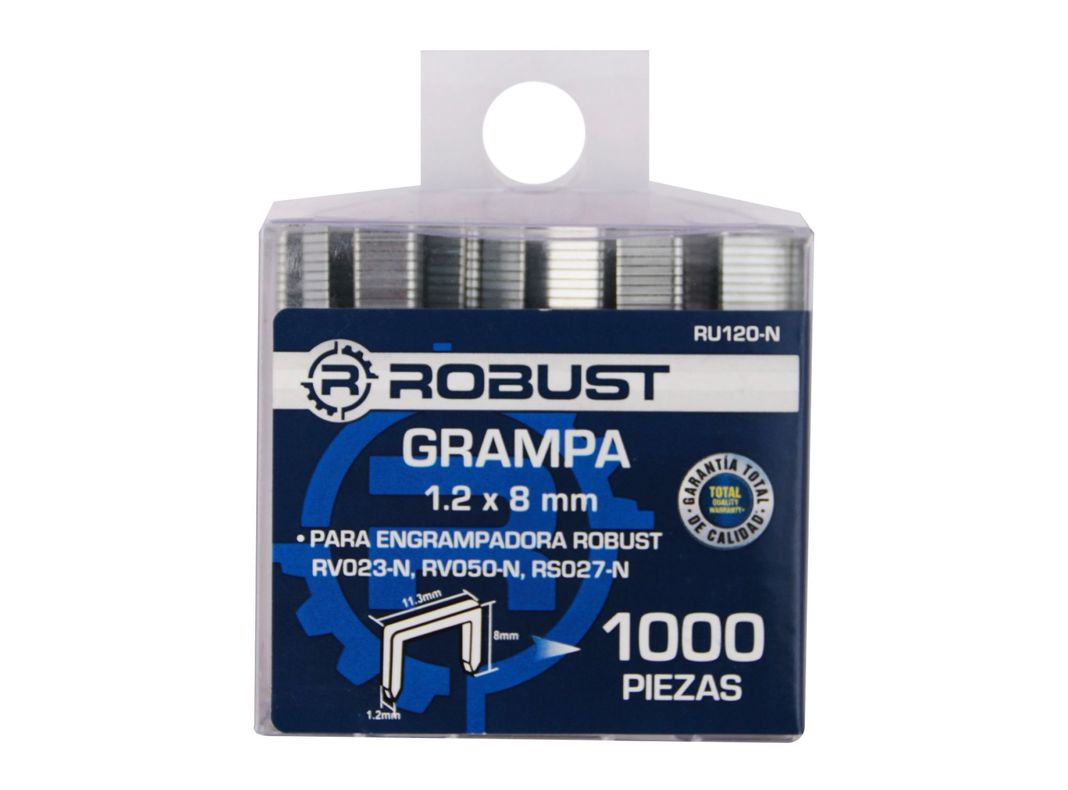 Grapas 8mm (5/16'') 1000 unidades RU120-N Robust-1
