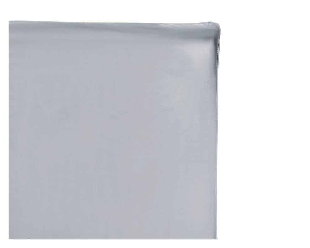 Funda almohada 50x70 cm Seda gris-1