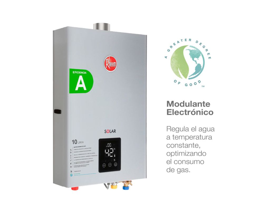 Calefont tiro forzado 10 litros Prestige gas licuado-2