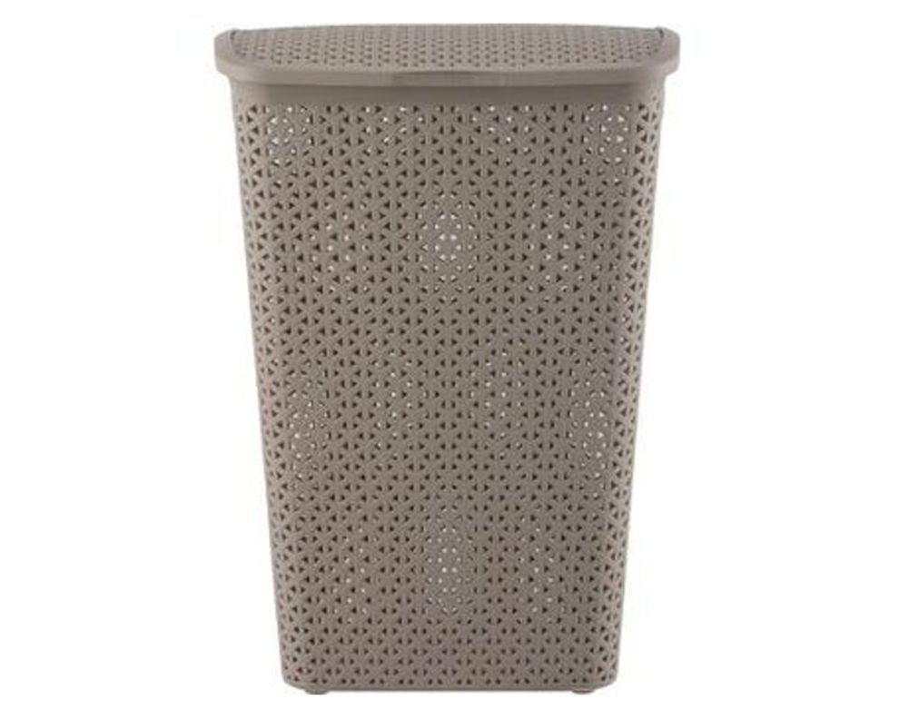 Canasto ropa 55 litros Bali taupé Reyplast-1