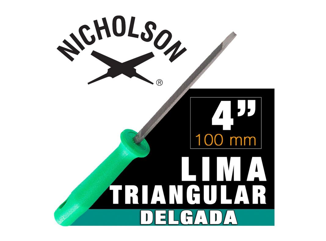 Lima 4'' triangular delgada mango Nicholson-2