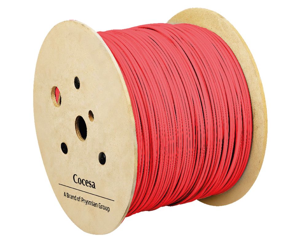Alambre nya 2,5 mm x 1 m Genlis rojo Cocesa.-0