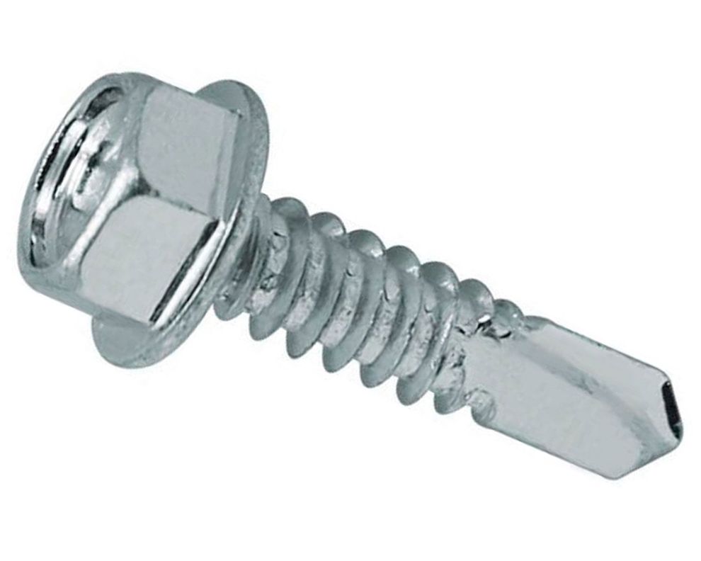 Tornillo autoperforante cabeza hexagonal 3/16 x 3/4'' 5 unidades Imporper-0