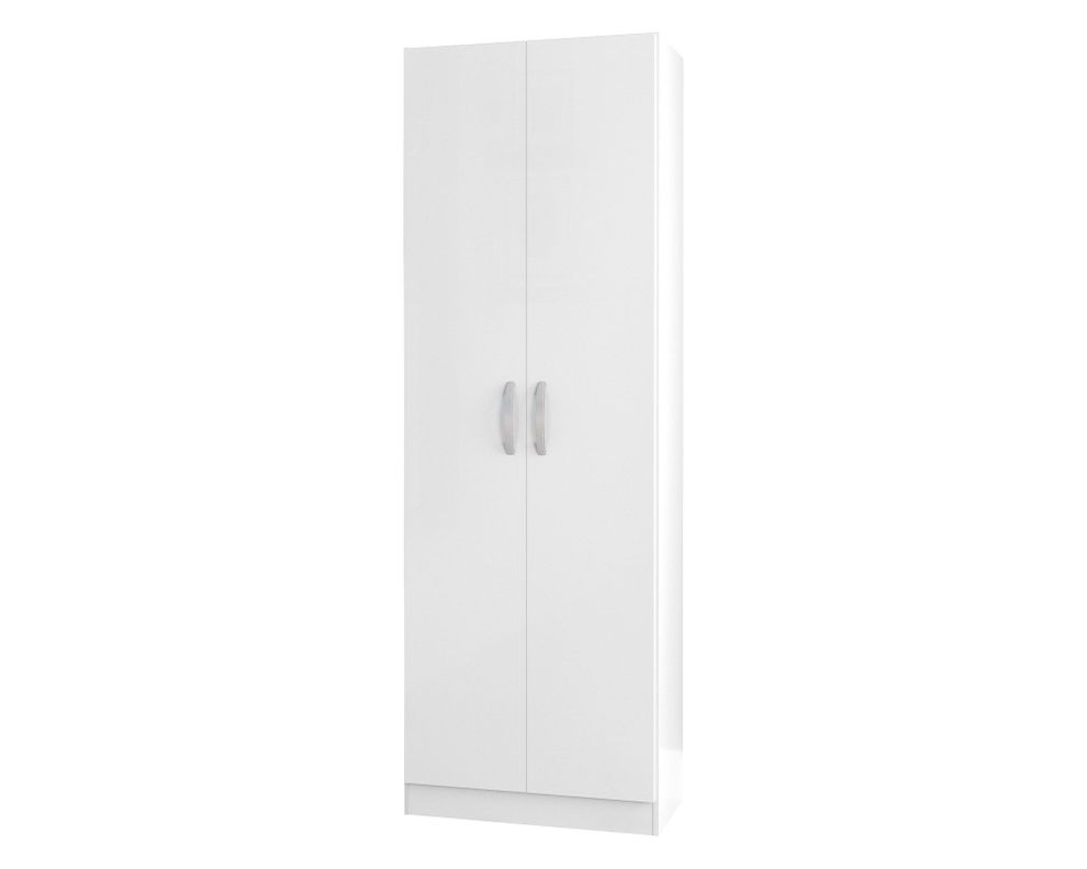 Despensa 5 repisas 2 puertas blanco-0