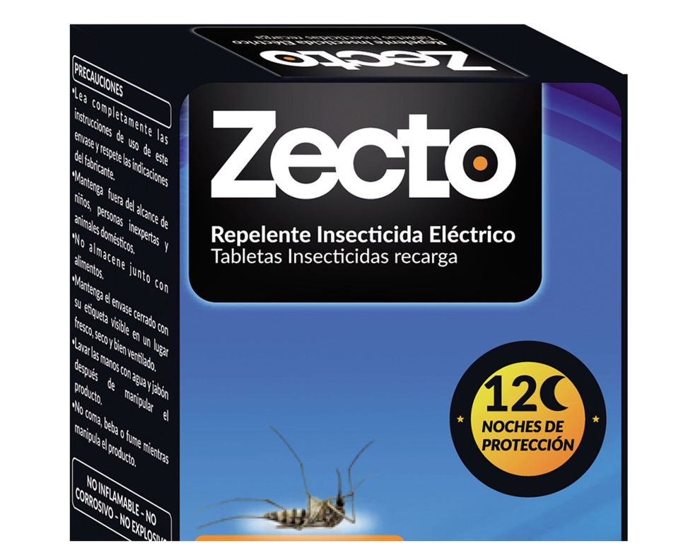 Recarga insecticida tableta Zecto 12 unidades Anasac-1