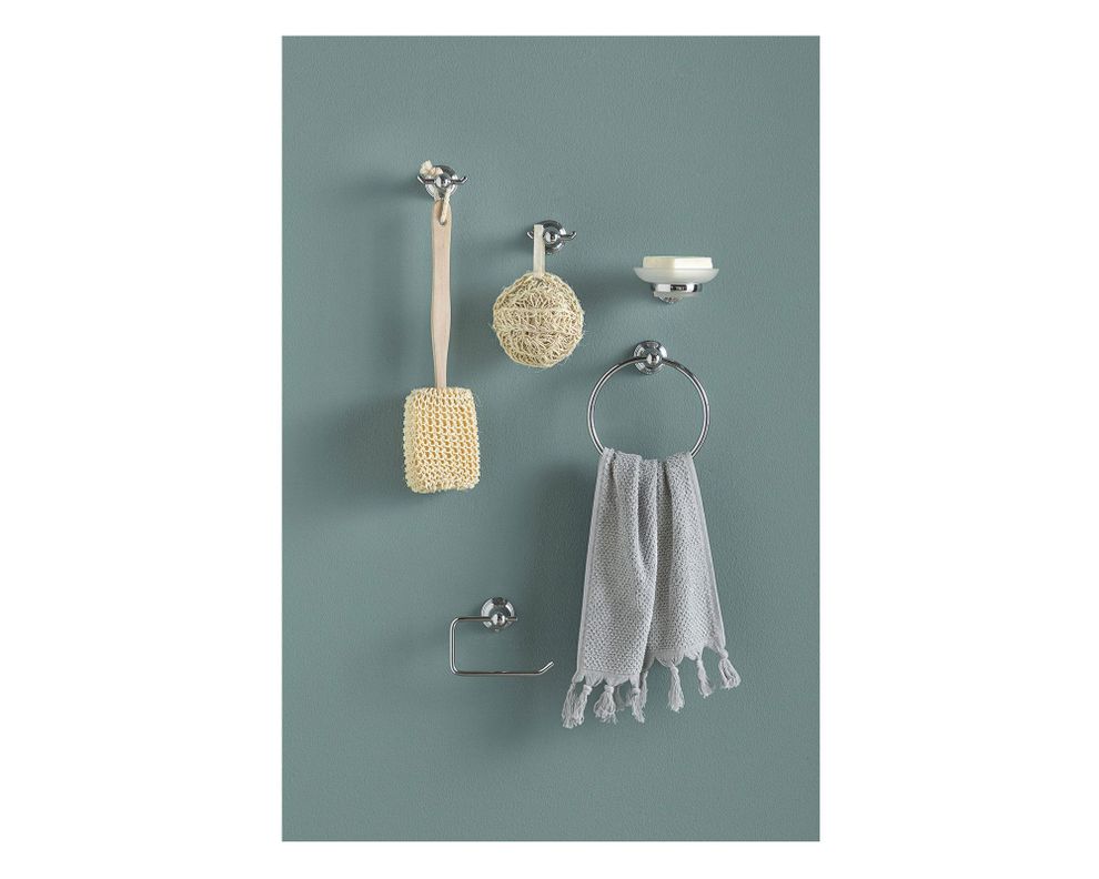 Set accesorios baño Jasmin cromado 5 piezas-1