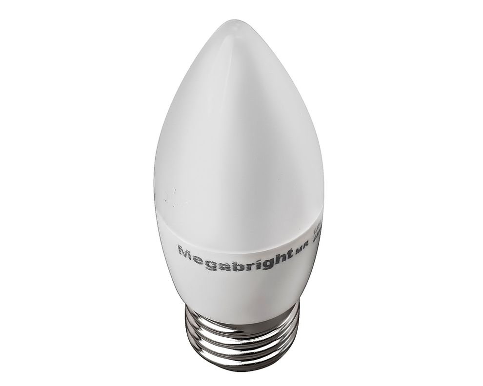 Ampolleta bright candle LED 5/6W E27 luz cálida C37 Megabright.-2