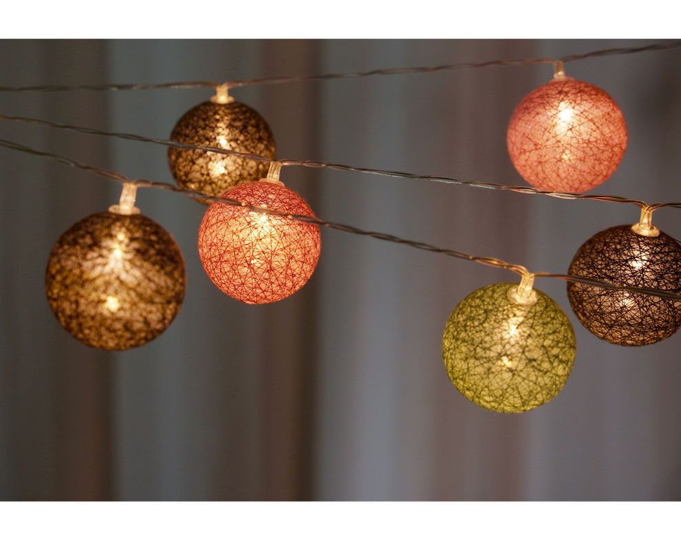 Guirnalda LED decorativa 10L esfera Abitare-2