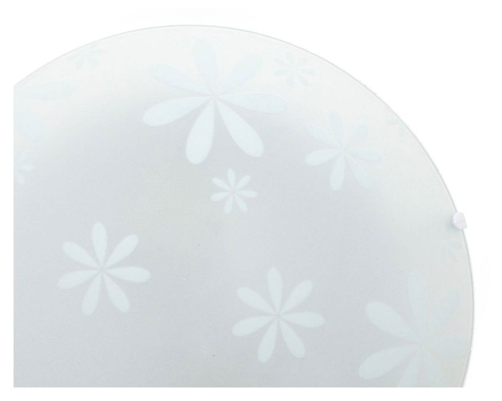 Plafón 2L E27 LEDA flores blanco Byp-2