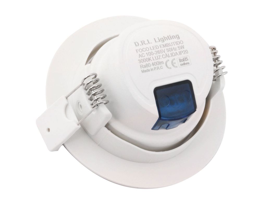 Foco embutido 1L LED 9 cm blanco 3 unidades Drl-2