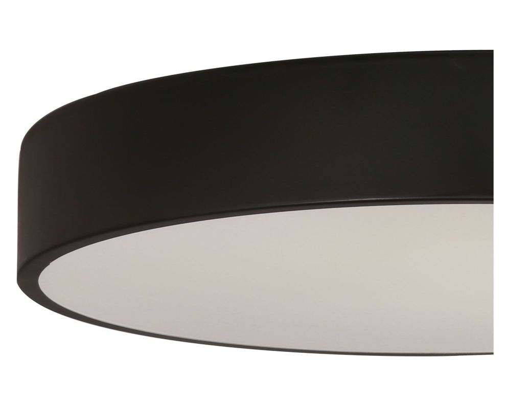 Plafón LED redondo negro Abitare-2