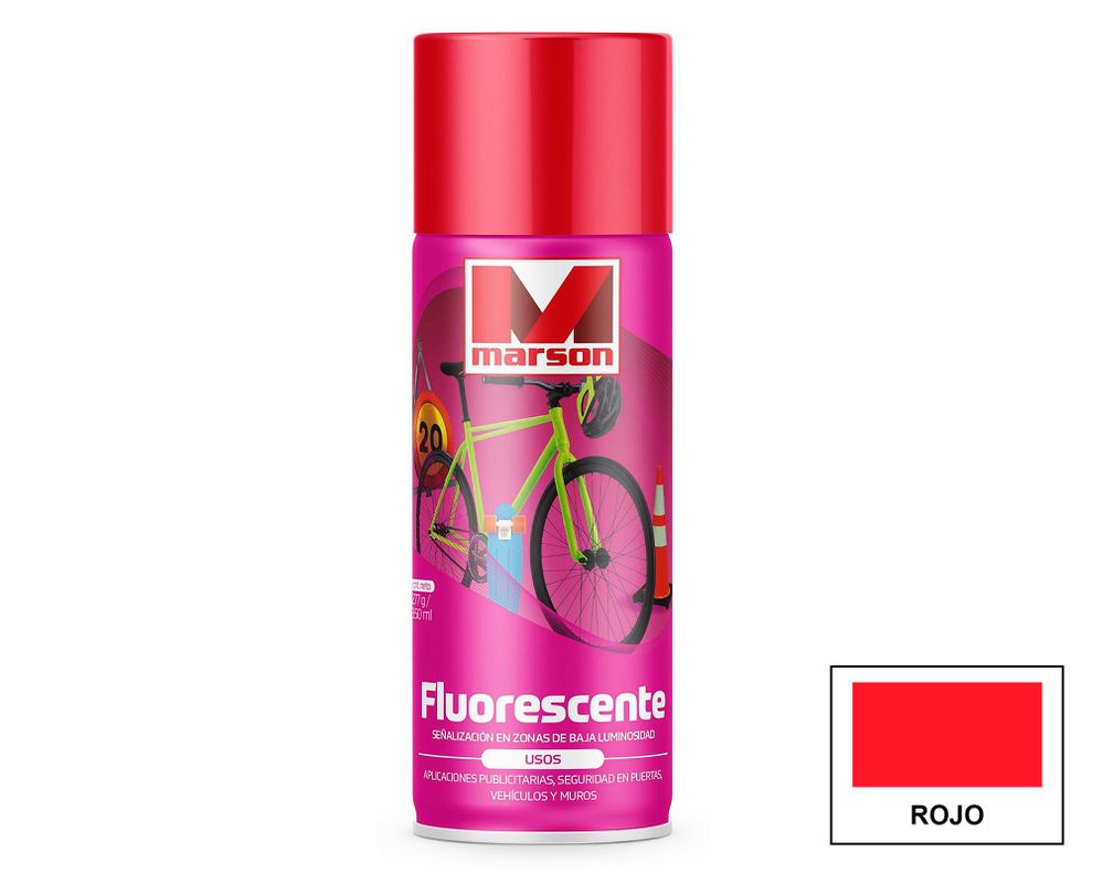 Pintura spray 485 ml rojo Marson-0