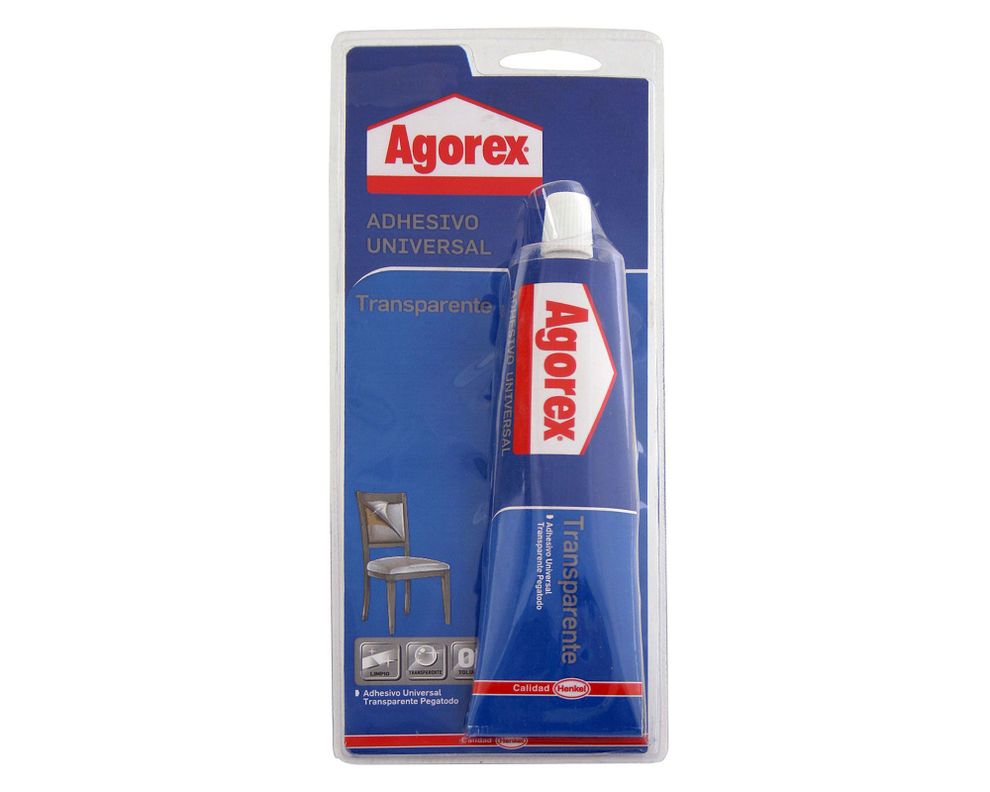 Adhesivo universal 120 ml transparente Agorex-0