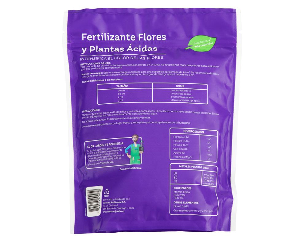 Fertilizante flores & plantas acidas 1 kg-1