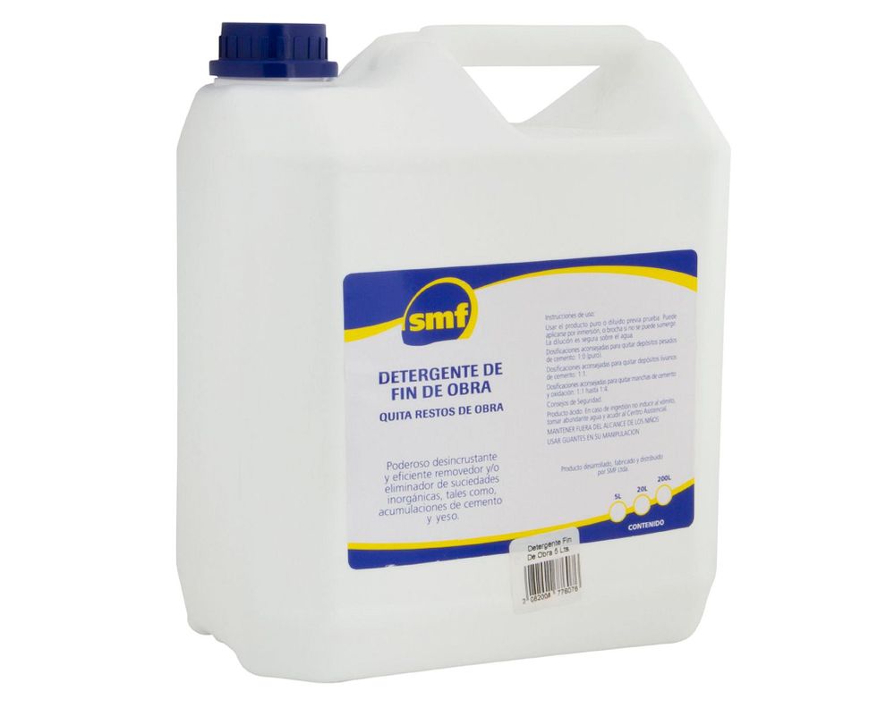 Detergente líquido 5 litros Fin de obra Smf-0
