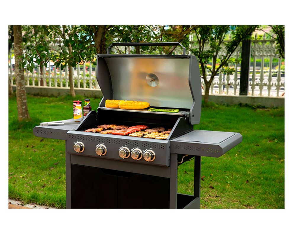Parrilla a gas 4 quemadores + quemador lateral Misisipi-2