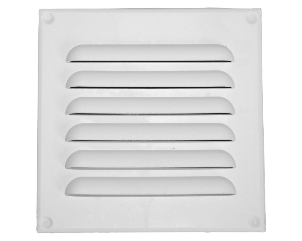 Celosía plana plástico 12x14 cm blanco-0