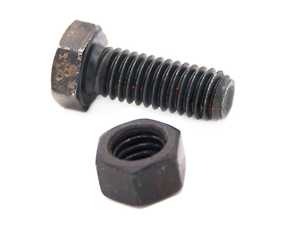 Perno hexagonal con tuerca 3/8x1'' pavonado 2 unidades Imporper-0