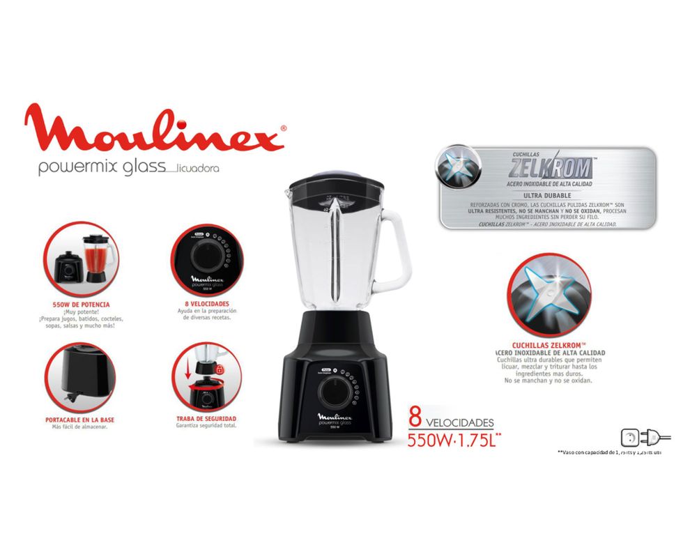 Licuadora Powermix 1.75 litros Moulinex-4