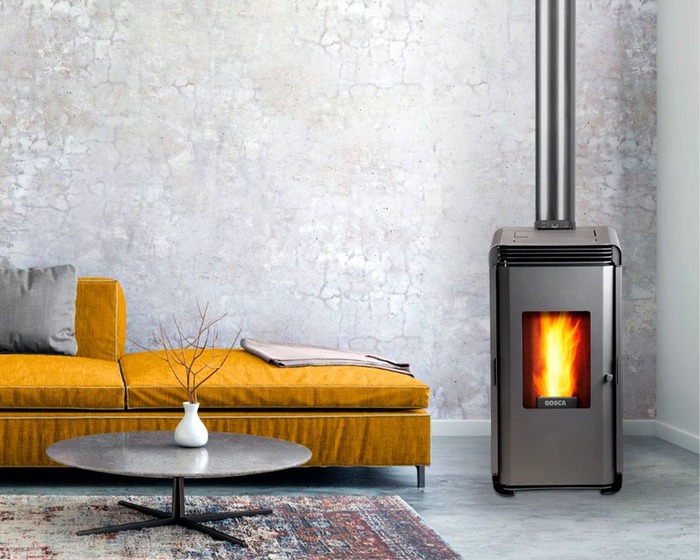 Estufa a pellet Hera+ 9 kW charcoal-3
