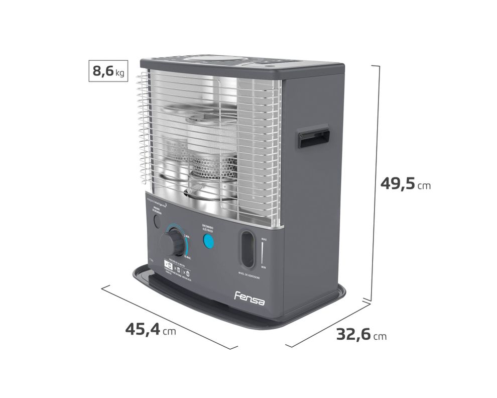 Estufa a parafina 2700W F 720+ grafito Fensa-3