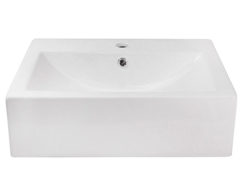 Lavamanos sobreponer 51,5x42 cm blanco Vessanti-4