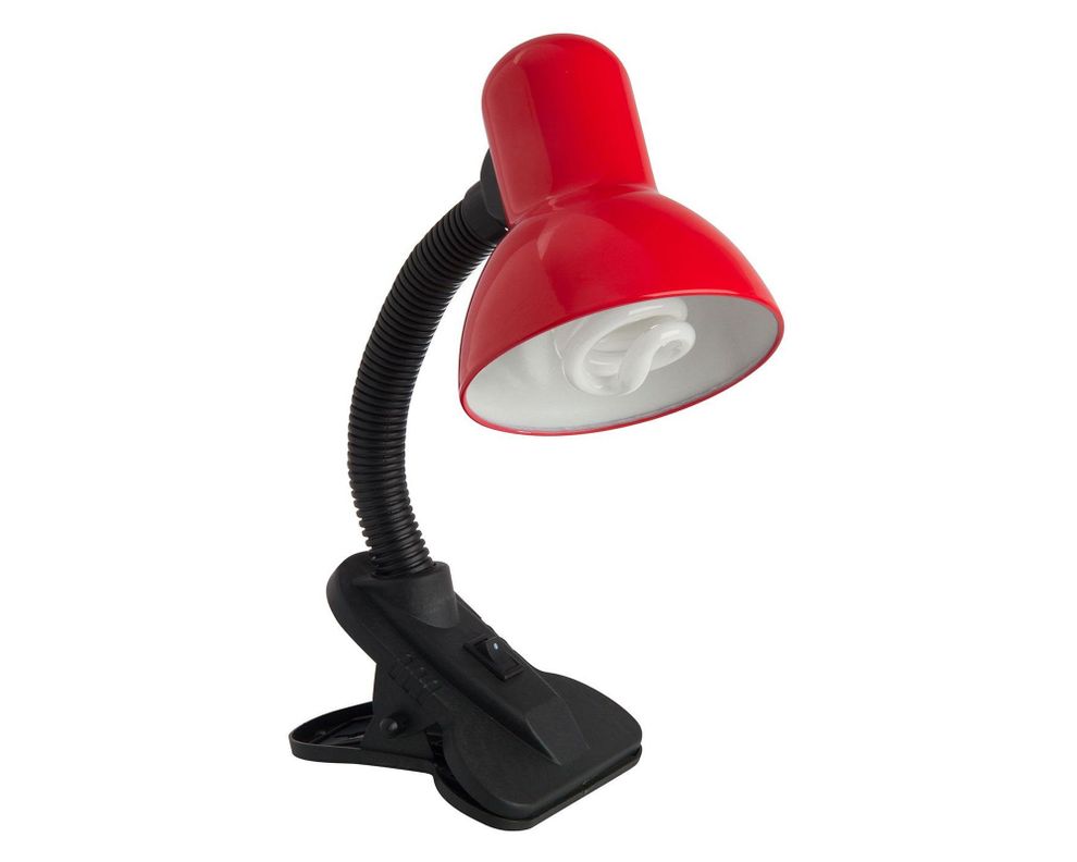 Lámpara escritorio 1L E27 Flexible rojo/beige Abitare-0