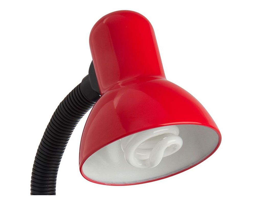 Lámpara escritorio 1L E27 Flexible rojo/beige Abitare-1