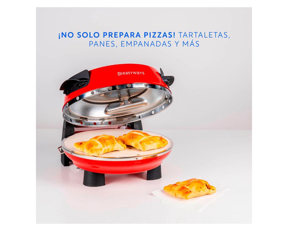 Horno eléctrico pizza 1200W Pizza Oven rojo-3