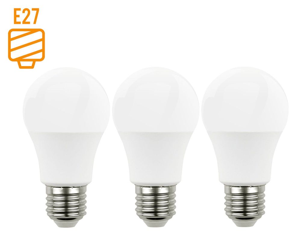 Ampolleta LED 13W E27 luz cálida 3 unidades Nex-0