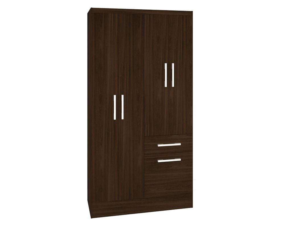 Clóset 4 puertas 1 cajón 1 zapatera tabaco-1