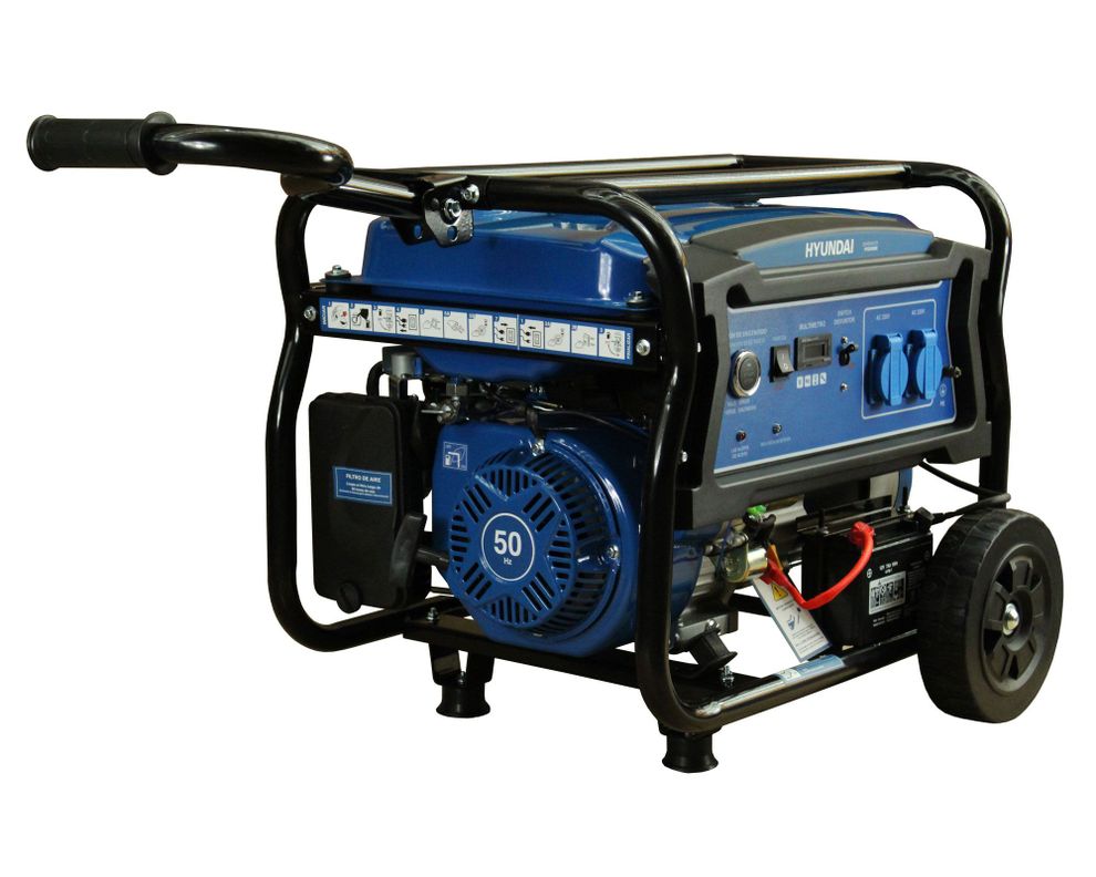 Generador a gasolina eléctrico/manual 3500W 15 lt 82HYG4950E Hyundai-0
