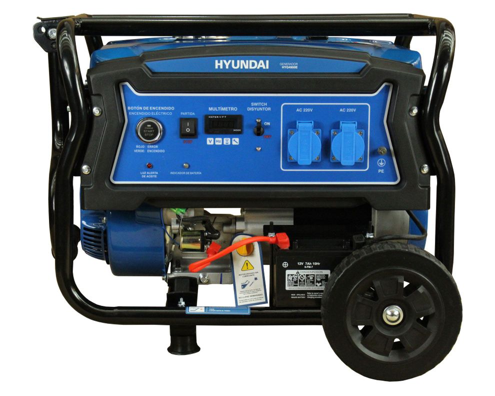 Generador a gasolina eléctrico/manual 3500W 15 lt 82HYG4950E Hyundai-1