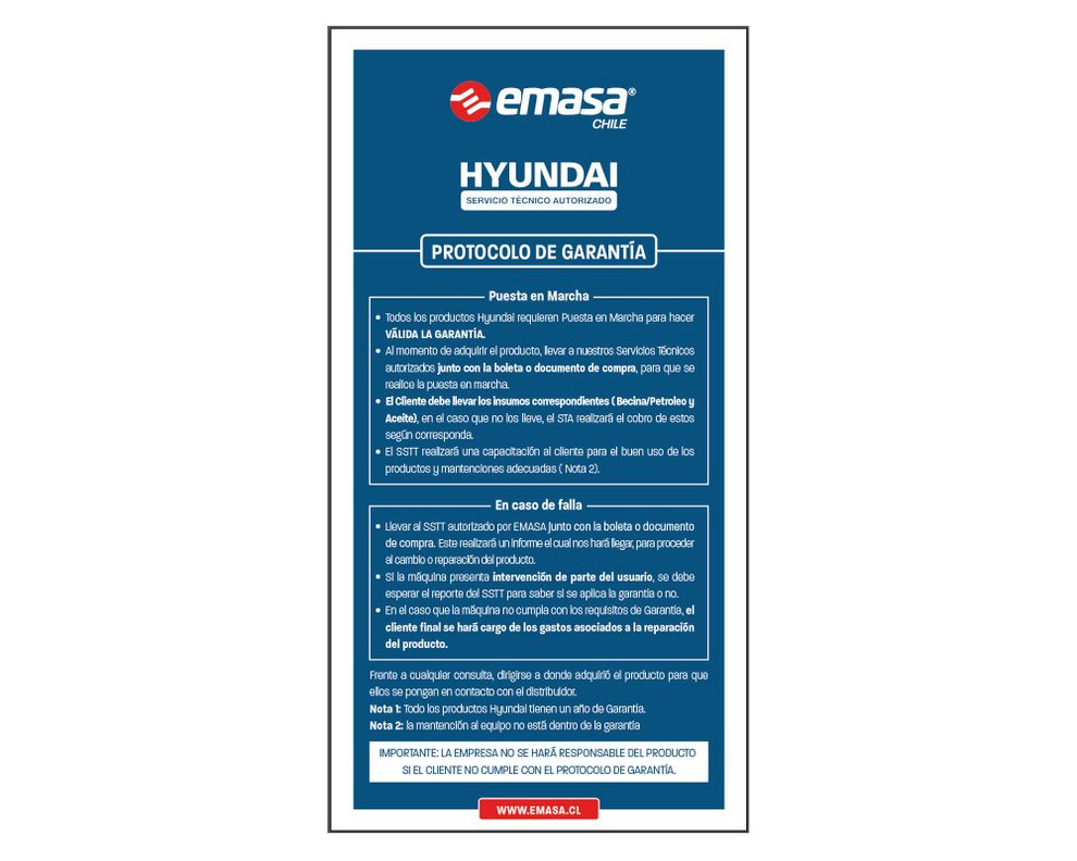 Generador a gasolina eléctrico/manual 3500W 15 lt 82HYG4950E Hyundai-4