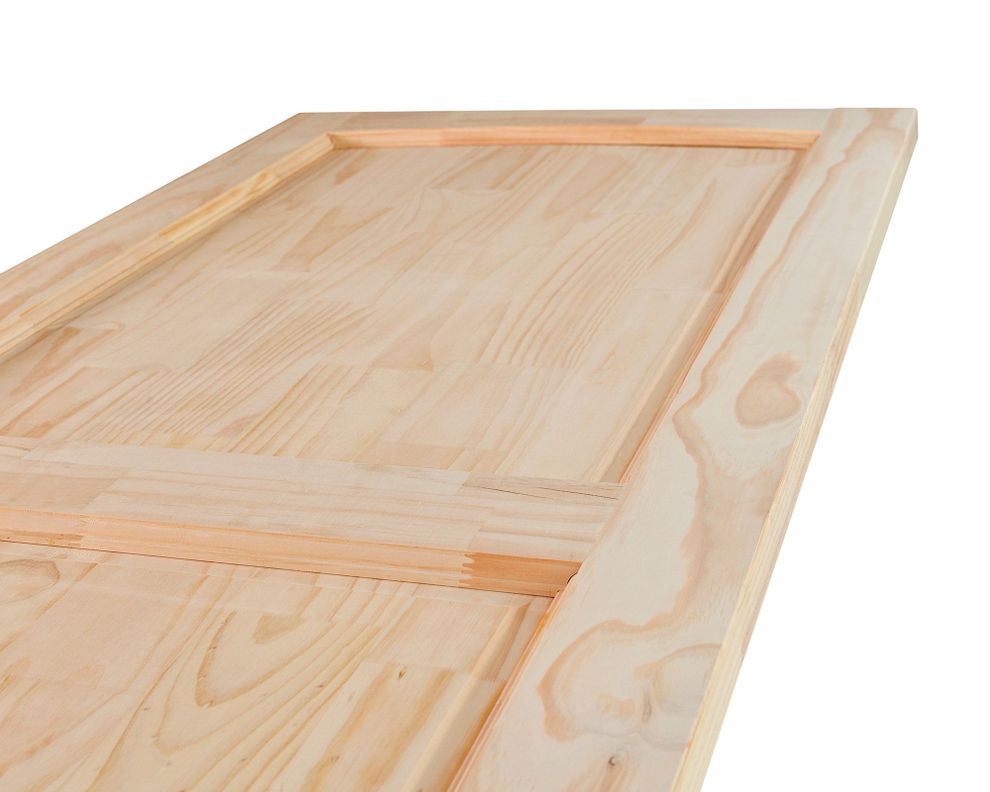Puerta Pino Radiata Ranco 80x220 cm 2 Paneles Moldupanel-2