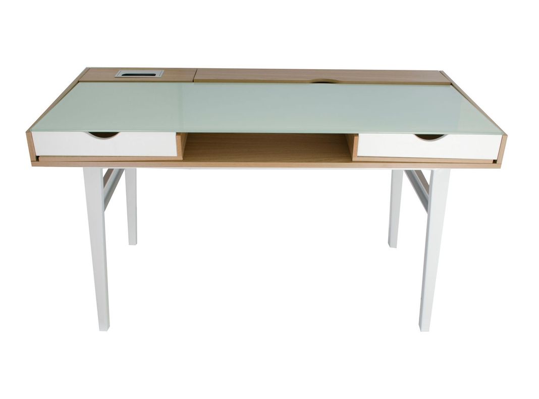 Escritorio 2 cajones Effektiv almond M+Design-2