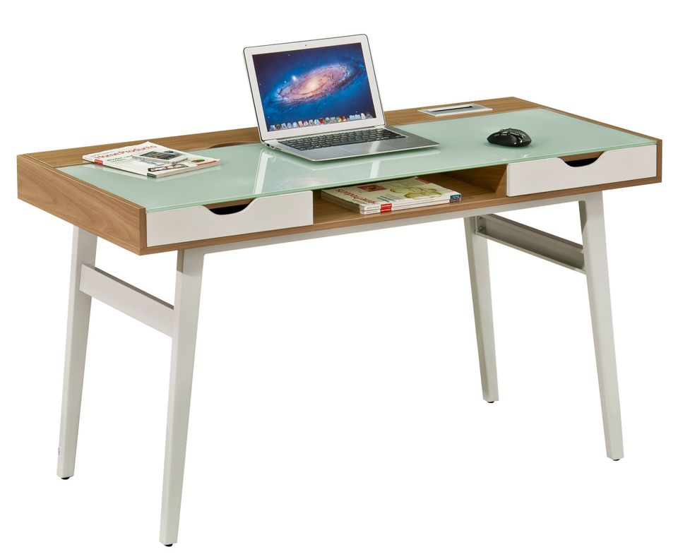Escritorio 2 cajones Effektiv almond M+Design-3