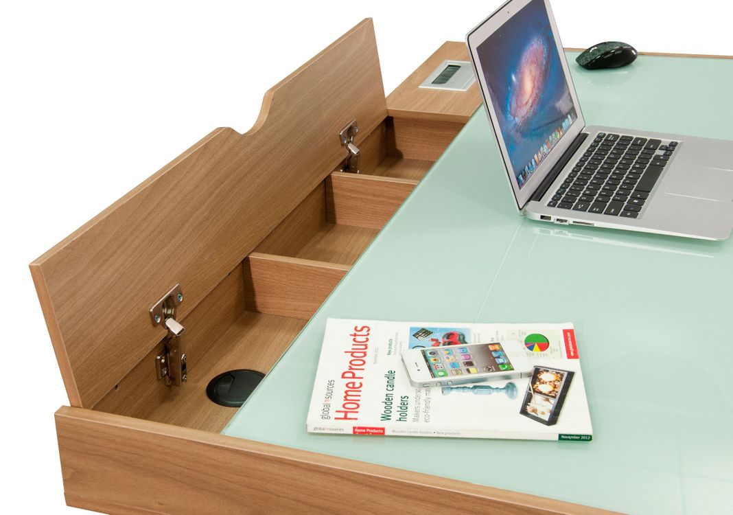 Escritorio 2 cajones Effektiv almond M+Design-5