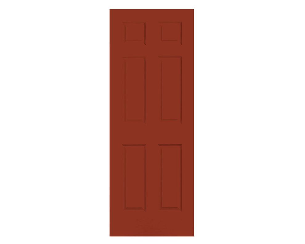 Puerta Metálica Sinfonía 90x200 cm Cerezo Sin perforación Masonite-1