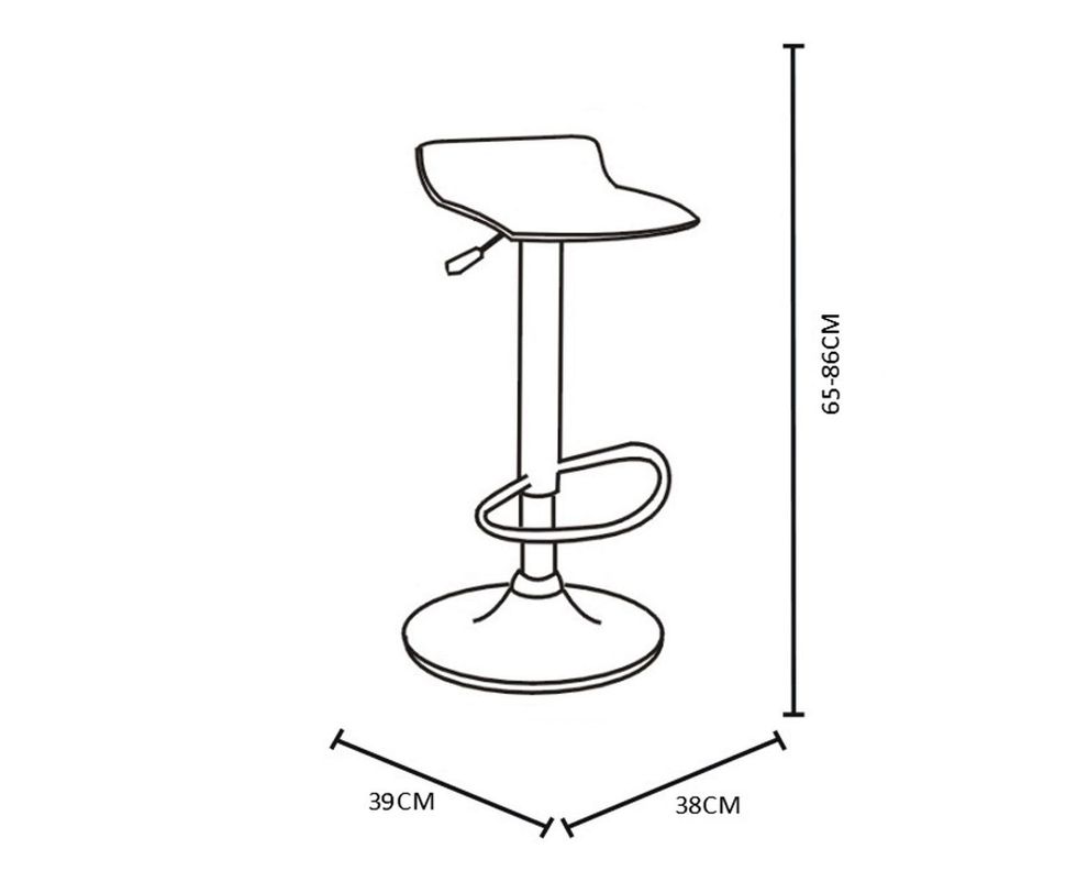 Silla bar Elemí negro 2 unidades M+Design-3