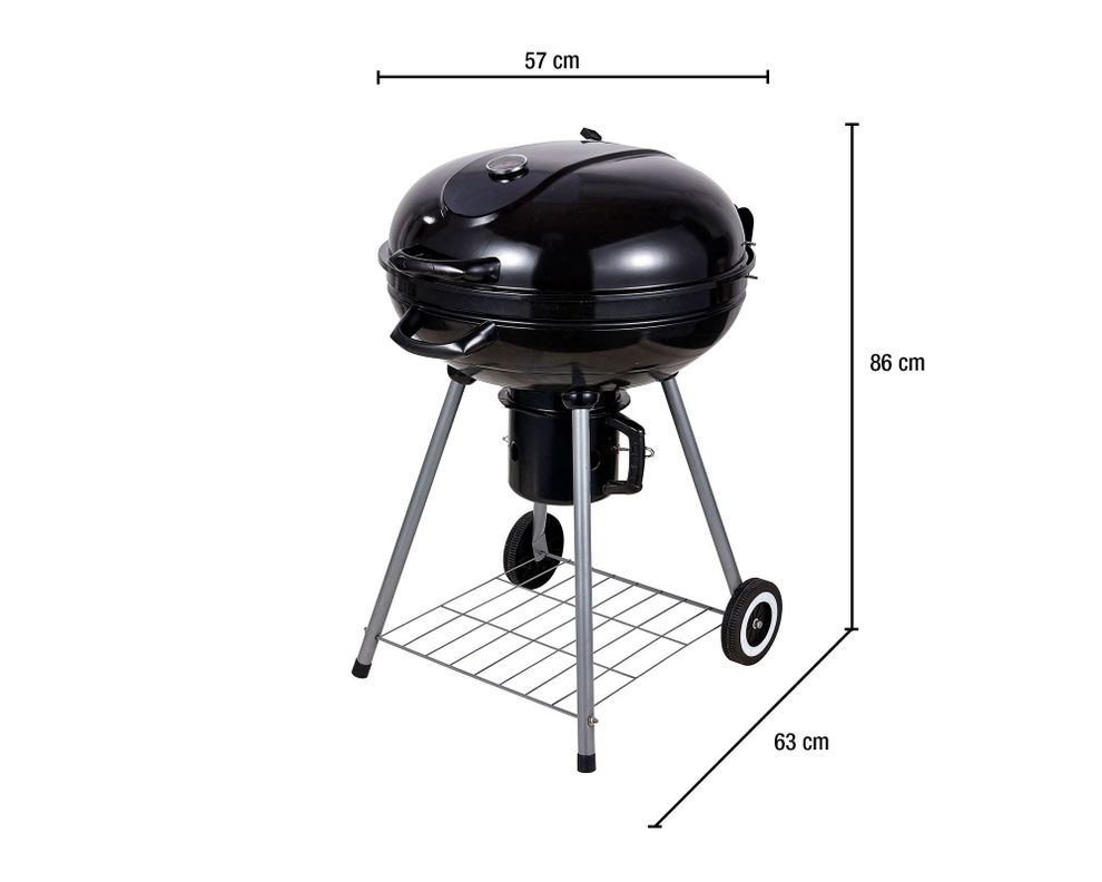 Parrilla a carbón Kettle XL negro-7