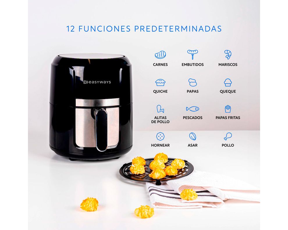 Freidora de aire Multitouch negro 3.7 lt-2