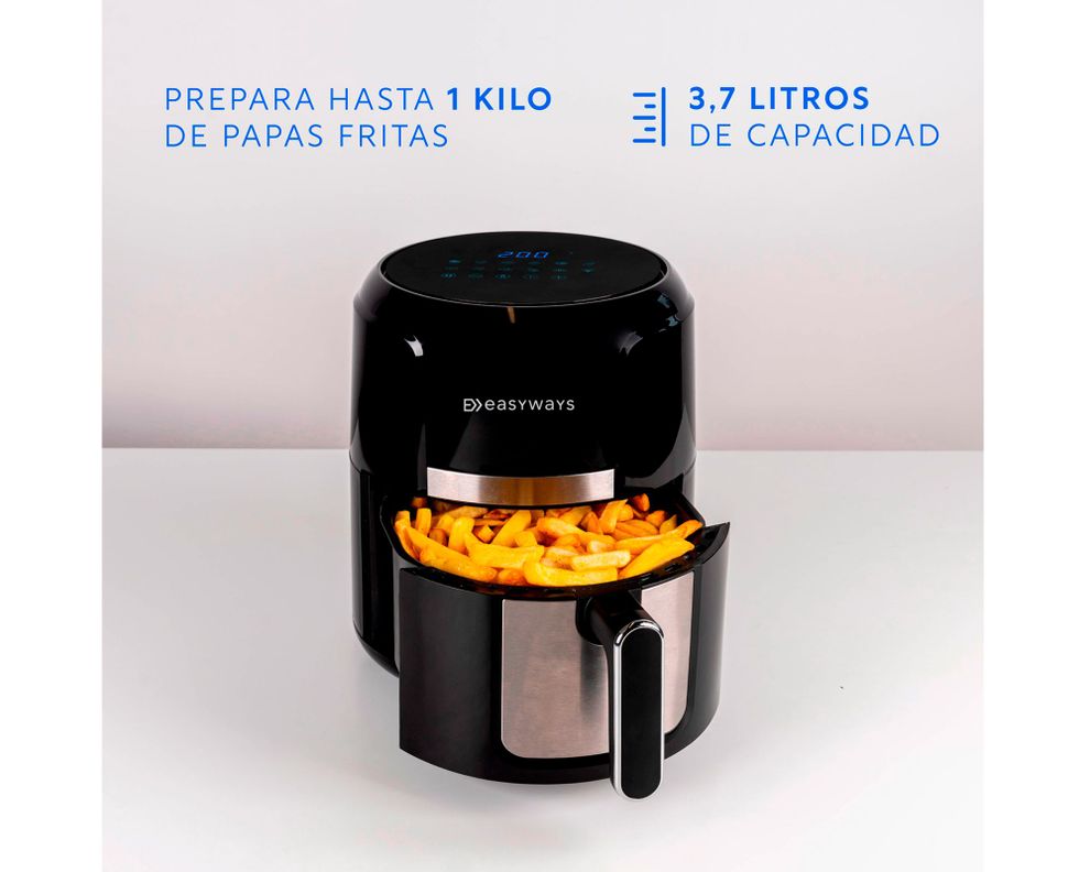 Freidora de aire Multitouch negro 3.7 lt-4