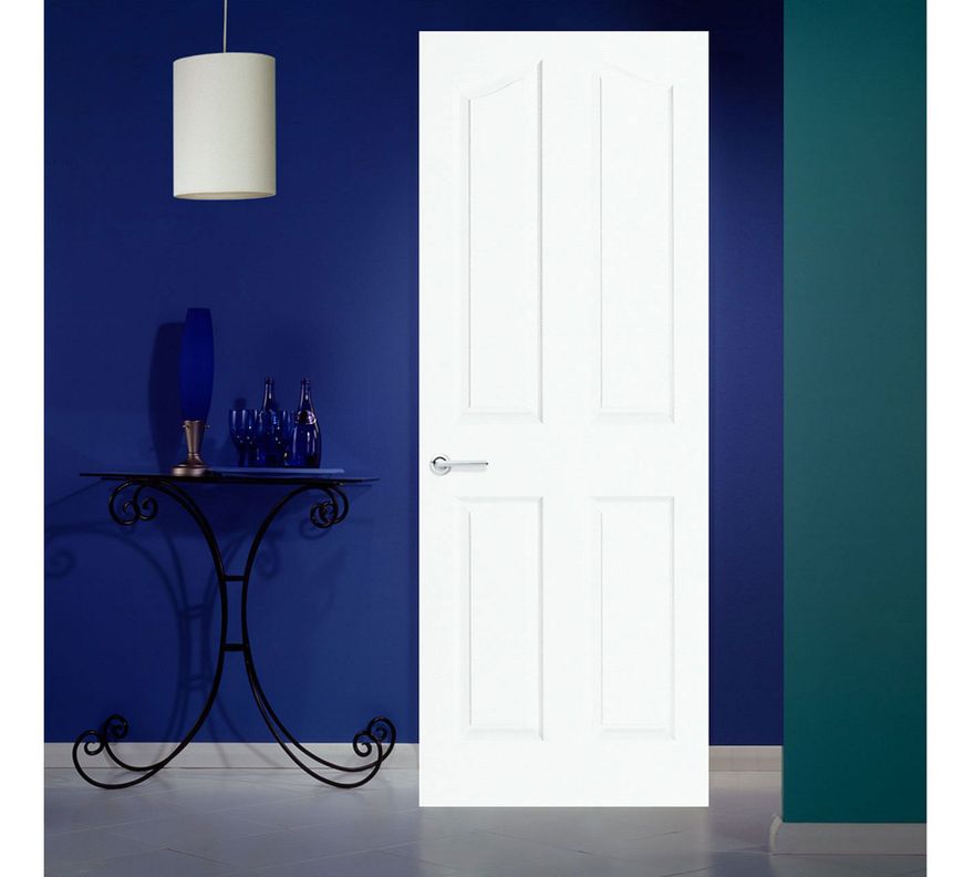 Puerta Interior Madrigal HDF 70x200 cm con perforación Masonite-0