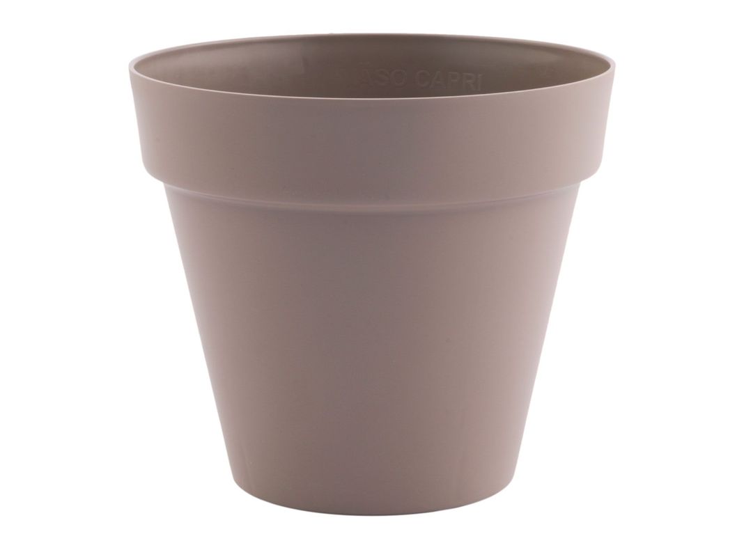 Maceta 18 cm Capri taupe Outzen-0
