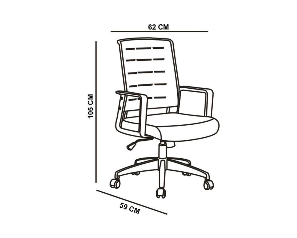 Silla de escritorio Bardo gris M+Design-4
