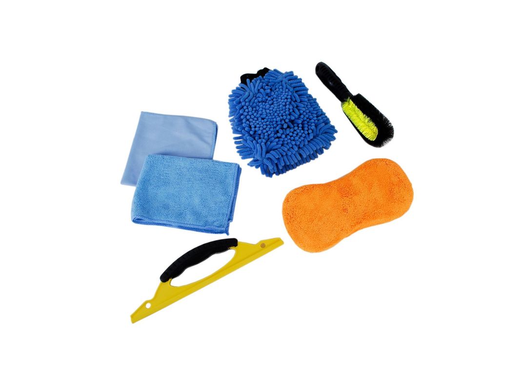 Kit limpieza para auto azul 7 piezas Datrak-1