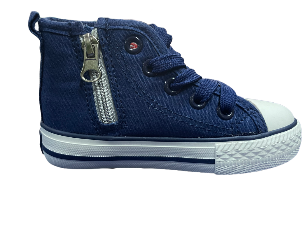 zapatillas lona con caña para niños-1