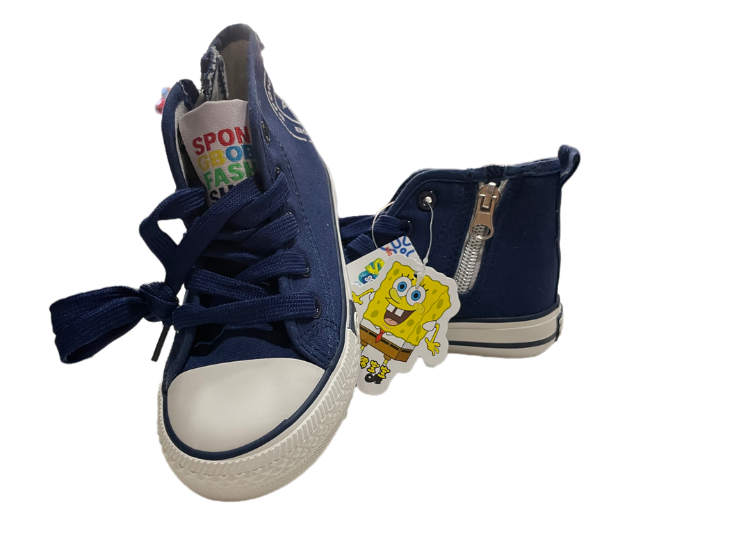 zapatillas lona con caña para niños-3